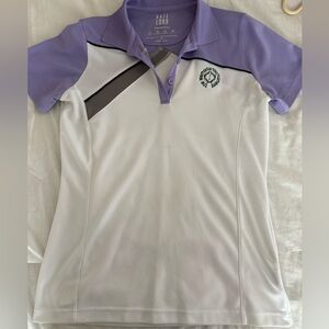 Purple and White Polo Shirt